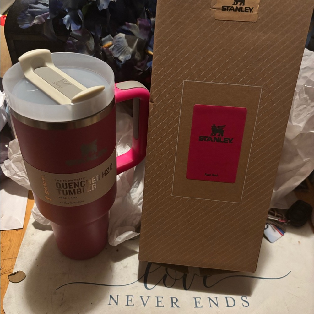 Stanley Pink Travel Tumbler